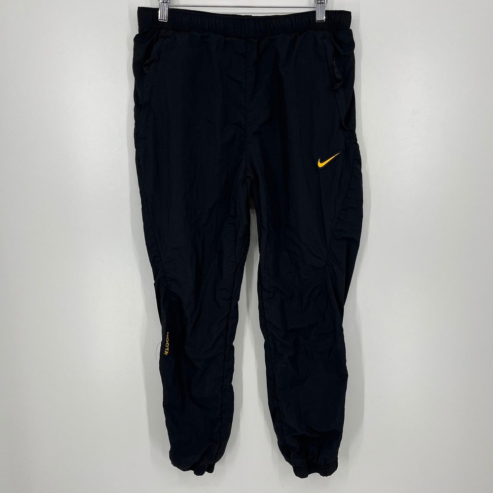 Nike NOCTA Mens Track Pants Black Yellow DB2817-010 Size M Medium
